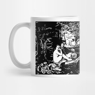 Édouard Manet | Luncheon on the Grass | Line art Mug